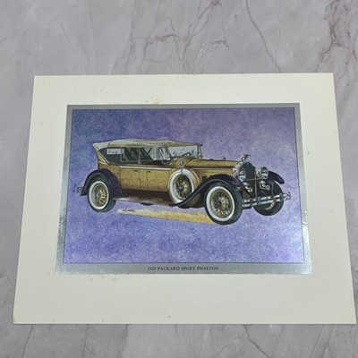 1929 Packard Sport Phaeton Vintage Chromatic Foil Etch 8x10'' V19