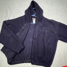 Bulwark FR Flame Resistant CAT 2 Full ZipHoodie Mens XL Hooded Sweatshirt Blue