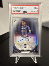 2023-24 Topps UEFA CC Javier Zanetti PSA 9 AUTO