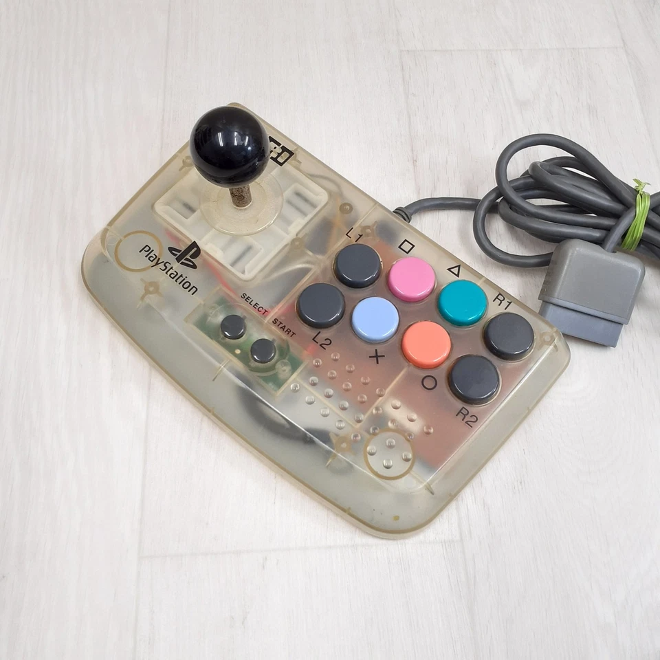 LOT 2 HORI COMPACT JOY STICK Clear Fighting Controller PS1 2 SONY Playstation - Image 2 of 4