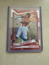 2022 Panini Elite Extra Edition #9 Gavin Cross Prime Numbers C Die Cut #/201