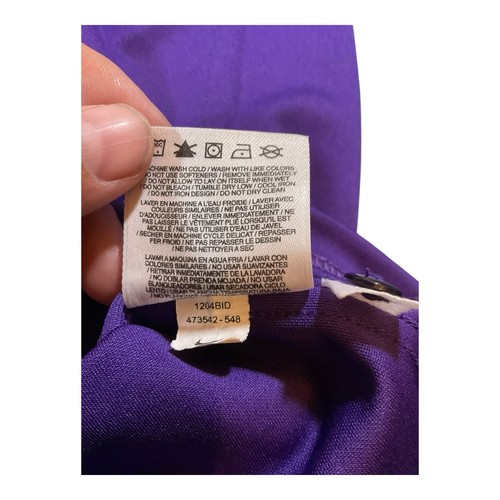 Nike Dri-FIT UNA Lions Basketball Polo Shirt Men’s XXL Purple Cream 473542-548 - Picture 7 of 9