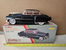 Black Cadillac Sadan Luxe Car 1950 Tin Friction New Tin Toy in Box MF330