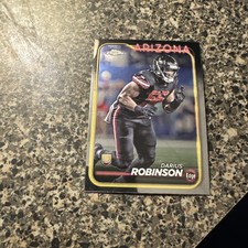 2024 Darius Robinson Topps Chrome Football RC #289 Arizona Cardinals