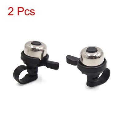 2pcs Verchromung tragbar Fahrrad Lenker Glocke Horn Ring Alarm Klingel