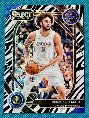 2024-25 Panini Select - Courtside Dereck Lively #217 Zebra Prizm