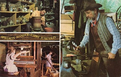 SECHS FLAGGEN Magic Mountain VALENCIA Kalifornien - Bei Spillikin Handcrafters........