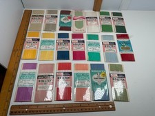 Vtg Seam Binding 60 Total Yds 20 Packs Color Sewing Trim Boiltex Wright Ephemera