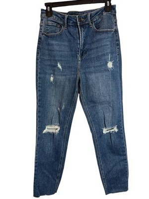 Risen Dark Blue Distressed Skinny Jeans Women's Size 7 Inseam 25''