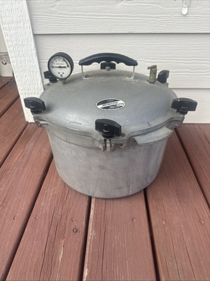 #ad All American No 7 Cast Aluminum Pressure Cooker Canner 15 1 2 Quart Vintage $169.95