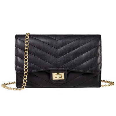 LUXHOT Small Crossbody Bags for Women Trendy, Purses Small, U Black
