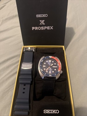 Seiko Prospex Men's Black Watch with Rubber Strap - 4R36-04Y0 for