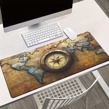 1pc MAP COMPASS Mousepad, Keyboard Gaming Accessories Mouse Mat, Office Compute