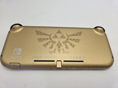 Nintendo Switch Lite Console Hyrule Edition Gold Zelda W carrying