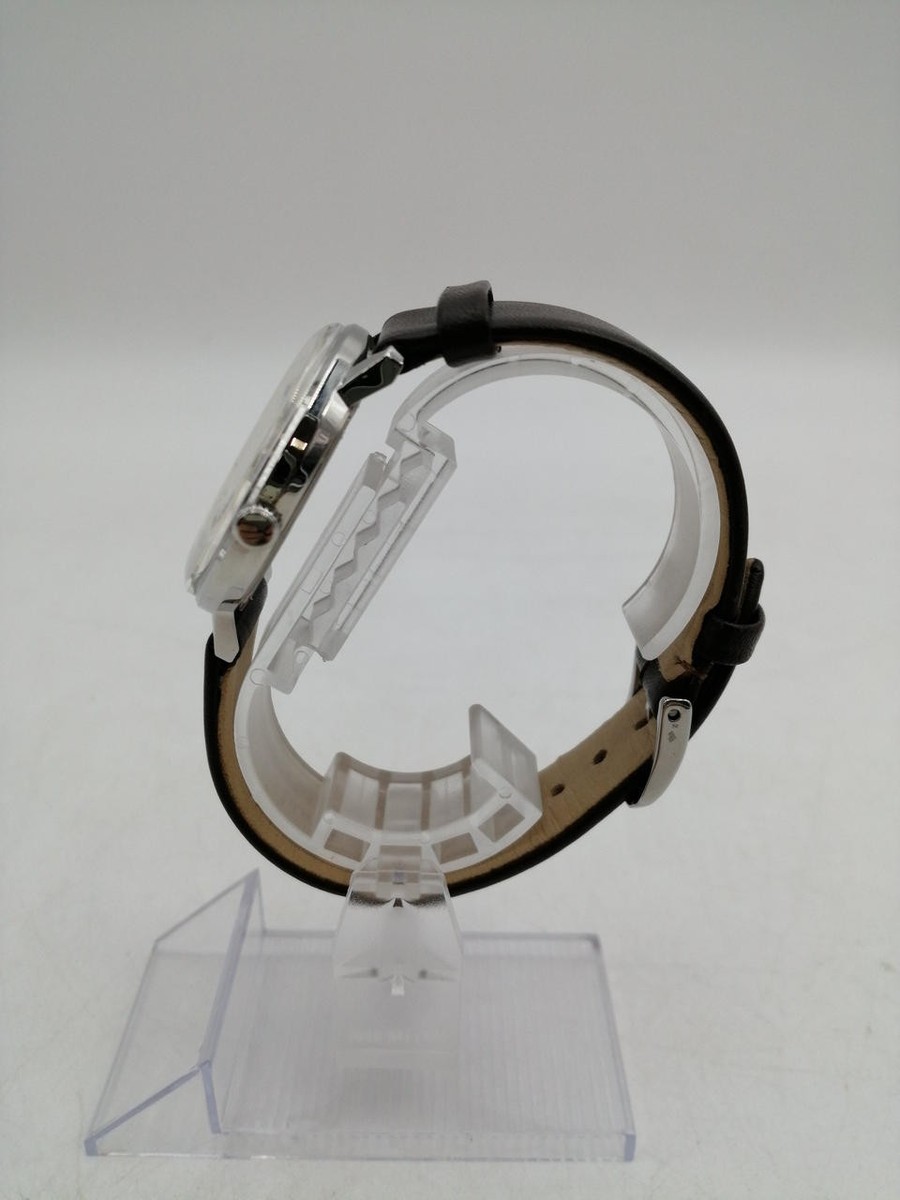 JUNKERS Bauhaus 6070-5 Quartz Watch Date Cream Dial Leather Made