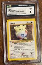 Togepi Pokemon Card 2002 Neo Destiny 56/105 CCG Grade 9 Mint