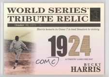 2003 Topps Tribute World Series Relics 70/425 Bucky Harris #TR-BH HOF 1dz0