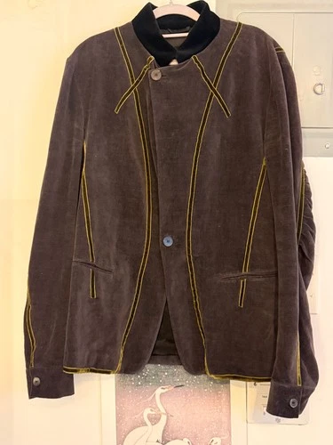 Haider Ackermann Velvet Military Jacket Size Large - product listing photo