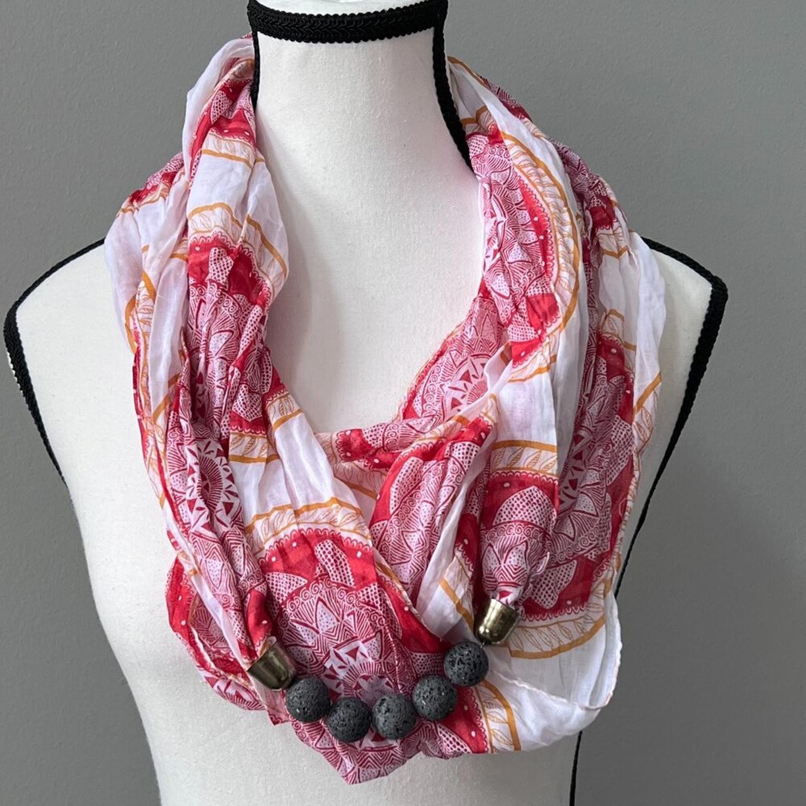 doTerra Diffusing Infinity Scarf w/Black Lava Roc… - image 1