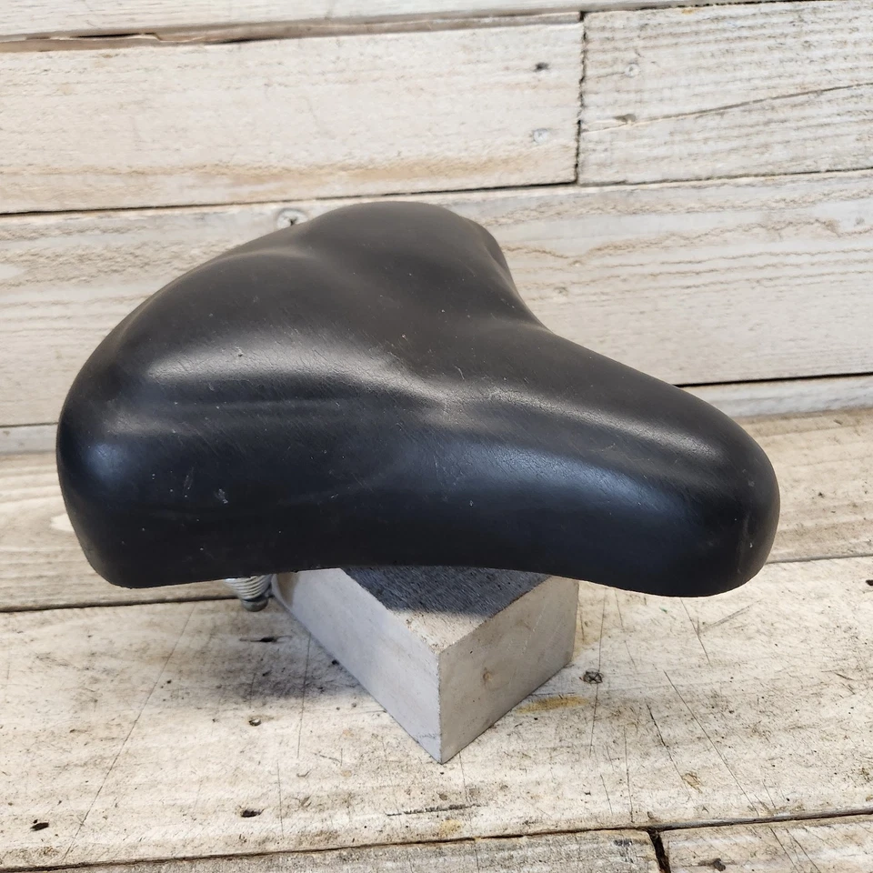 Schwinn Black Chrome Coil Springer Beach Cruiser Saddle Klunker Ratrod - Image 4 of 4