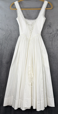 Danielle Guizio Bielli Boned & Lace Up Midi Dress White Size XXS NWT | eBay Danielle Guizio Bielli Boned & Lace Up Midi Dress White Size XXS NWT | eBay