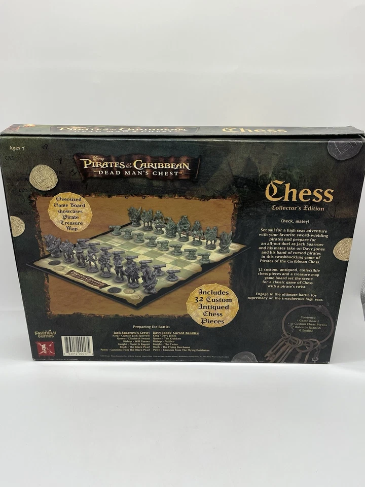 Disney Pirates Of The Caribbean Dead Mans Chess Board Game - Image 2 of 4