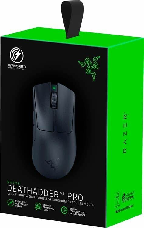 Razer DeathAdder V3 Pro Wireless Gaming Mouse - Black (New, 