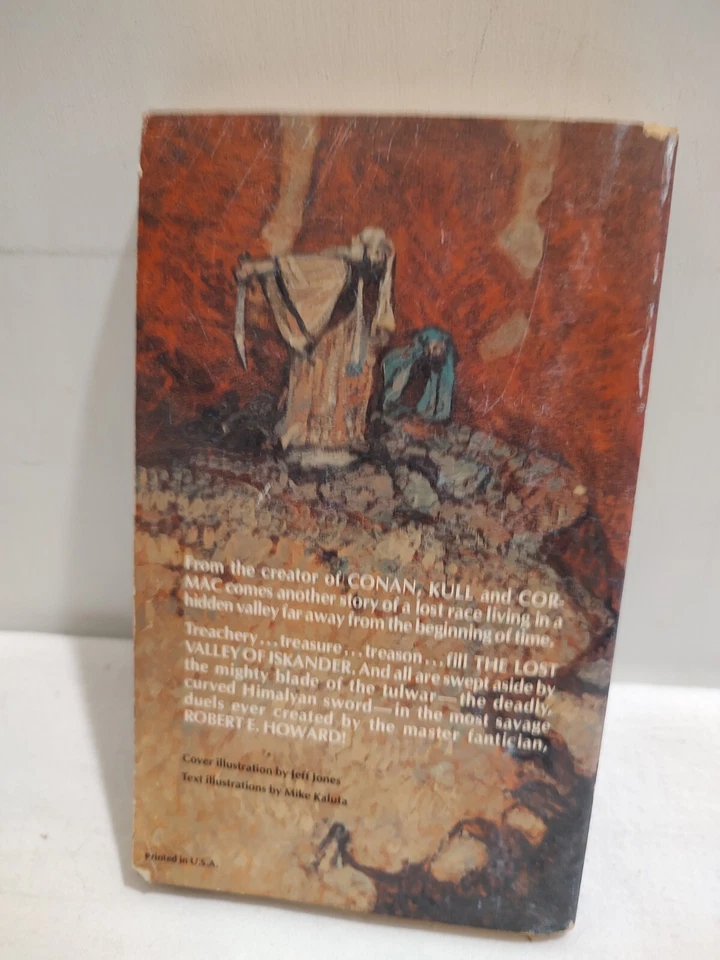 The Lost Valley of Iskander by Robert E. Howard - Zebra 1st. Printing 1976 - Image 4 of 4