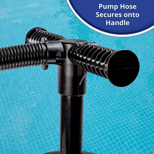 Pompa ręczna Aqua Dual Action z 4 adapterami dysz, czarna (używana) - Zdjęcie 6 z 6