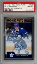 Mitch Marner 2016-17 UD O-Pee-Chee Platinum Autograph Rookie Card PSA 10 Gem Mt