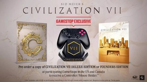 Civilization 7 Controller/Mouse Holder Preorder Bonus Gamestop Exclusive - Picture 2 of 2