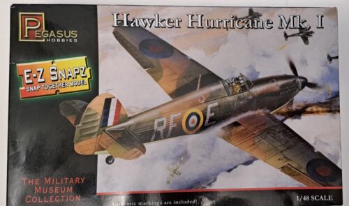 Pegasus Hobbies E-Z Snapz Hawker Hurricane Mk.1. 1/48 scale easy assemble model
