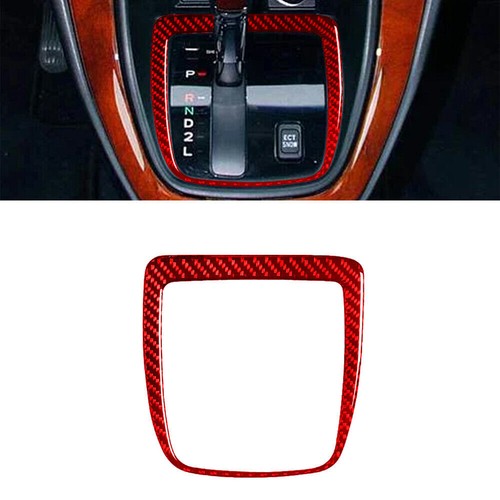 Carbon Fiber Silver Car Gear Shift Knob Cover Trim for toyota for Camry 2018-21