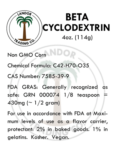 Beta Cyclodextrin Powder - 4 Ounces (114 grams) - Picture 4 of 5