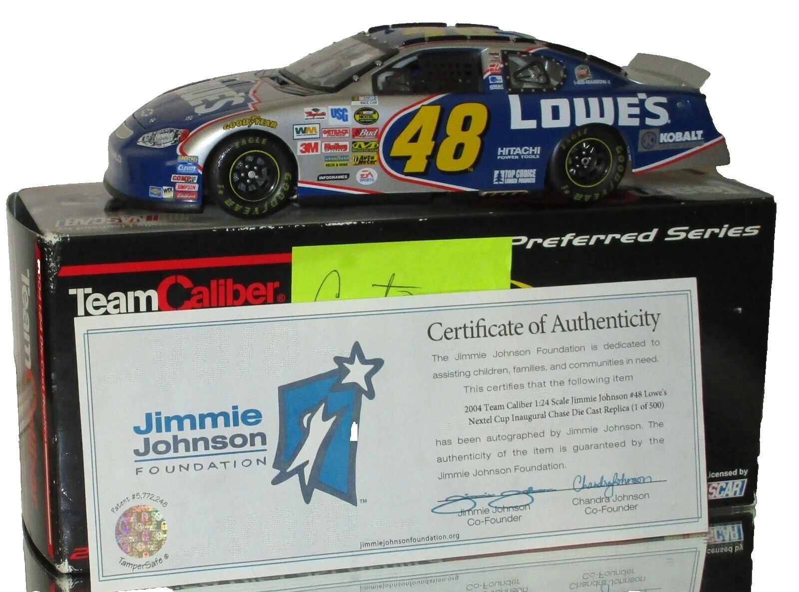 Jimmie Johnson Diecast Racing Cars 2004 Vehicle Year