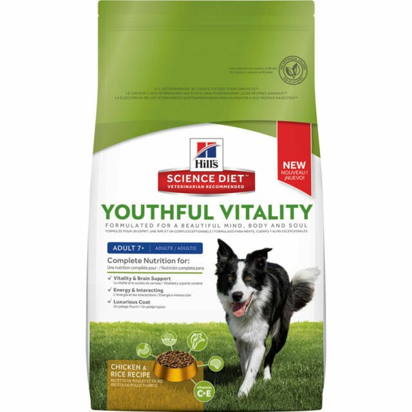 Hill's Science Diet Adult 7 Senior Vitality Dry Dog Food 12.5 LB Bag