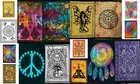 Pack Of 33 Wholesale Lot Wall Hanging Hippie Tapestry Hippie Mandala Bulk Poster