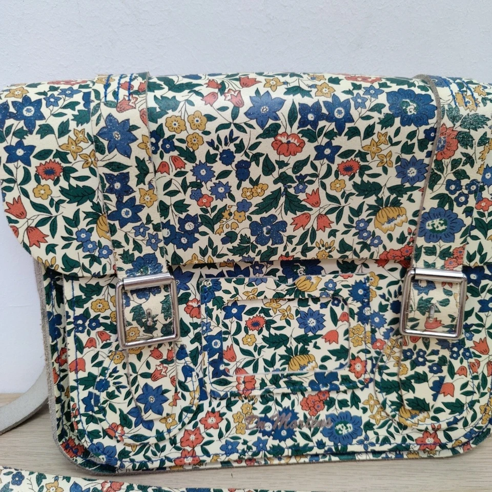 Dr Martens X Liberty London 2012 Off White Floral Satchel Crossbody Rare Bag 11" - Image 2 of 4