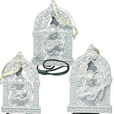 Silhouette Treasures Depart 56 Pierced Lighted Angel with Dove/Baby/Mangelin