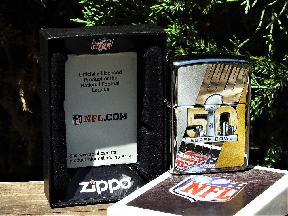 NFL 50th Anniversary Super Bowl Armor Zippo Lighter - Numbered
