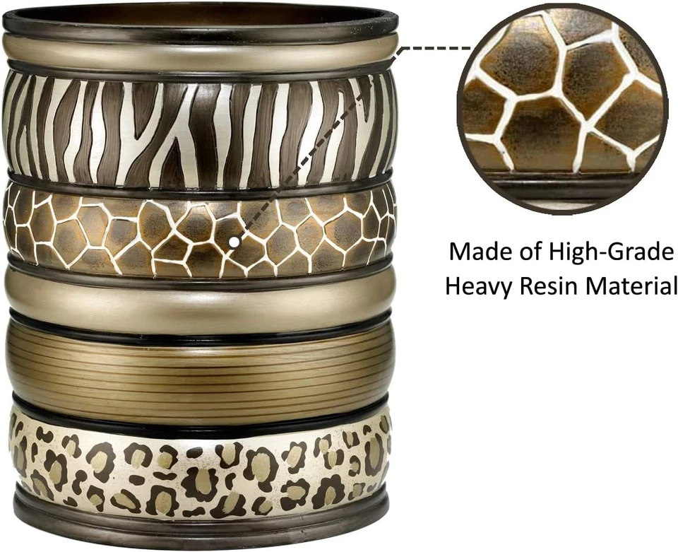 Safari Stripes, Waste Basket, Chocolate - Imagem 2 de 4