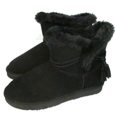 LAMO Thalia Black Ankle Boots 8M Water & Stain Resistant Womens Lined BR56