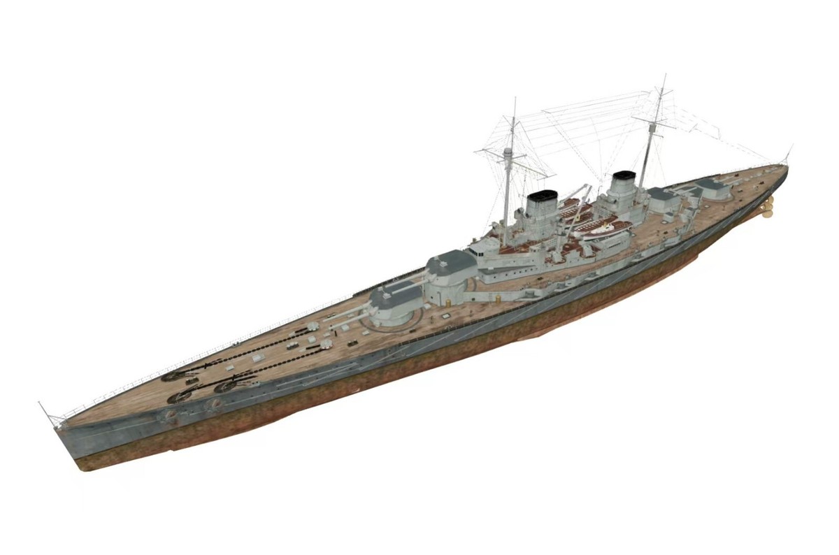 ホビー・楽器・アート 1/700 WSW SMS DERFFLINGER 3D Printed kit 1/700 German SMS Derfflinger Battlecruiser