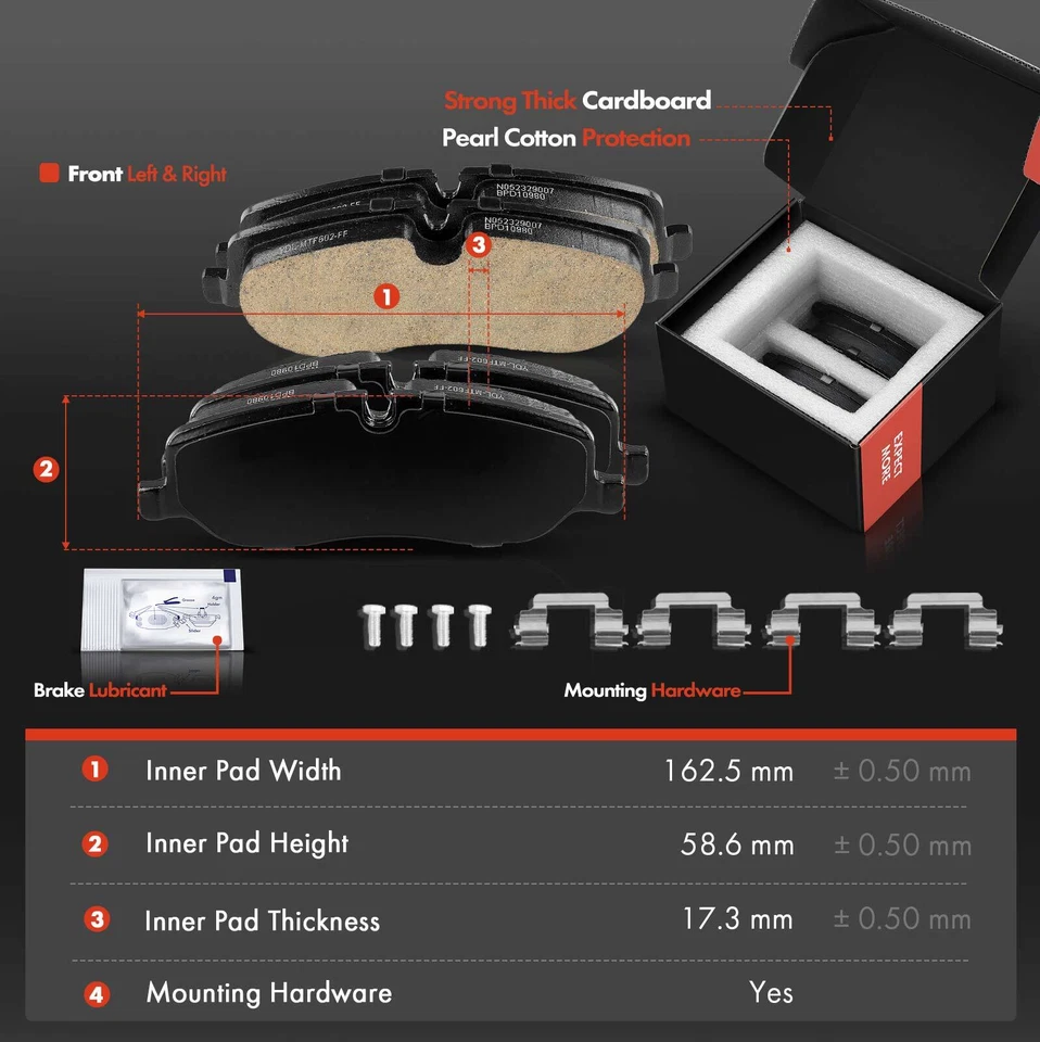 Rotores de freno de disco delanteros + pastillas de freno para Land Rover LR3 2005-2009 V6 4,0 L Foto 3 de 4