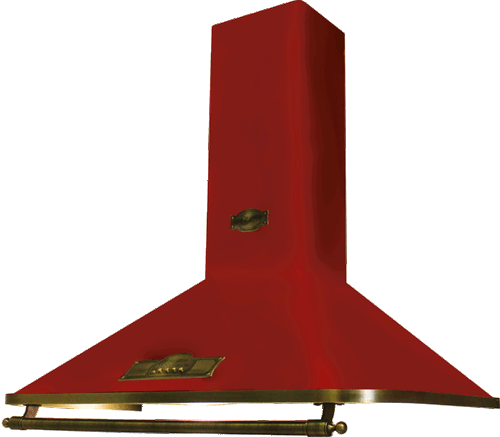 Set Kaiser A 9315 Rot Dunstabzugshaube 90cm Gas Elektro Standherd HGE 93555 Rot - Bild 6 von 8