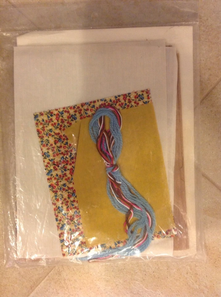 Vintage 1980 Titan #1232 Kitty Cat "Farm Pillow" Kit Cross Stitch Pillow USA Foto 2 de 4