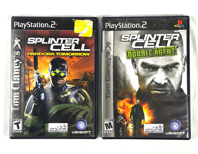 Lot of 2 Tom Clancy's Splinter Cell Double Agent Pandora Tomorrow w Instructions