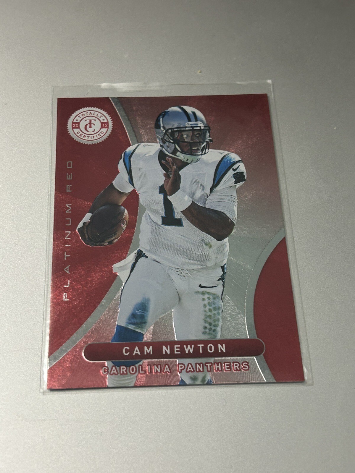 2012 Totally Certified Platinum Red Cam Newton #49