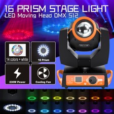 230W 7R Beam Zoom Sharpy 16 8 Prisms DMX Moving Head Light Party DJ Stage Lights