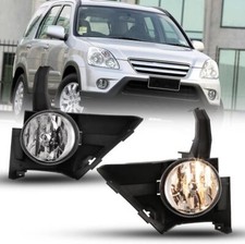 For 2005-2006 Honda CR-V CRV Clear Pair Bumper Fog Lights Lamp Wiring Switch Kit